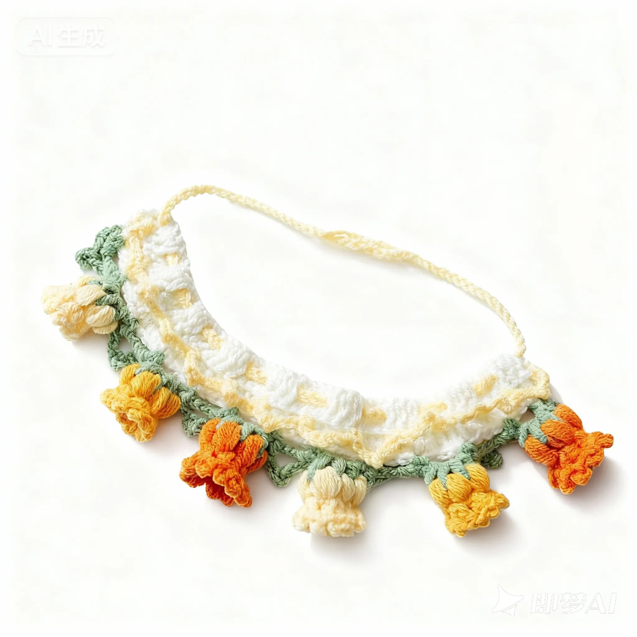 Hand-Knitted Dog Collar